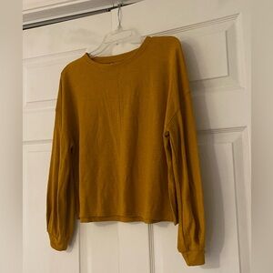H&M Mustard Yellow Long Sleeve Top